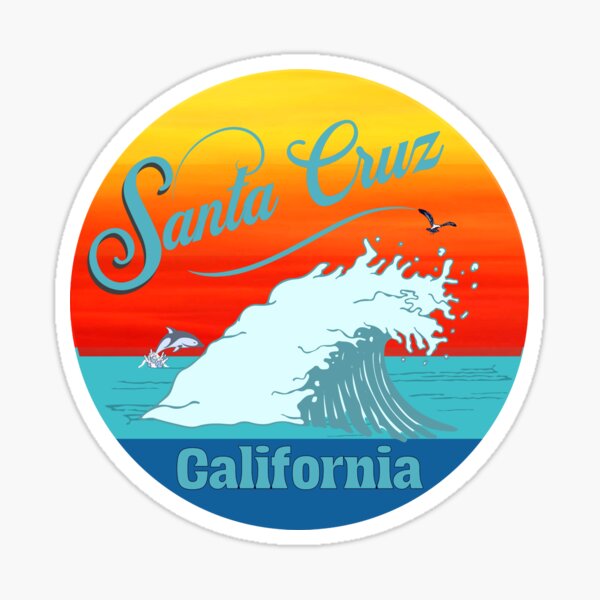 Item preview, Santa Cruz California Big Blue Wave designed and sold by Destination88.