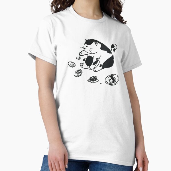 Cat Dreaming of Sushi Classic T-Shirt