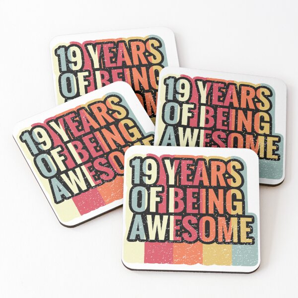 Item preview, 19 Years Of Being Awesome - Splendid 19th Birthday Gift Ideas designed and sold by Assla ⭐⭐⭐⭐⭐.