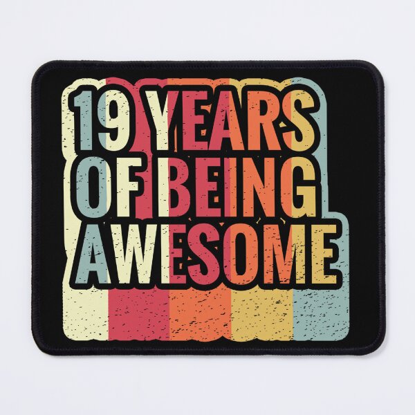 Item preview, 19 Years Of Being Awesome - Splendid 19th Birthday Gift Ideas designed and sold by Assla ⭐⭐⭐⭐⭐.