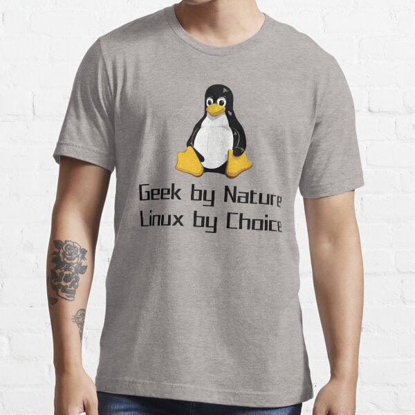 Item preview, Geek By Nature Linux By Choice Nerd T-Shirt Gift designed and sold by Tigarlily.