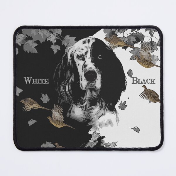 Item preview, Black and white English setter designed and sold by TammyHunterArt.