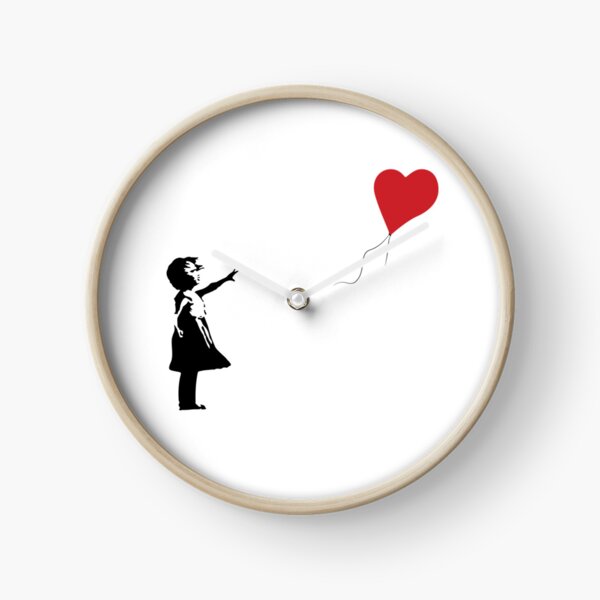 Wall Clock Flying Balloon カリモク BANKSY Super Rare] Banksy Balloon Girl Karimoku X Sync X Medicom