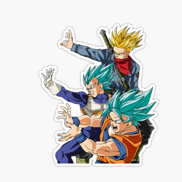 Dragon Ball Z - Son Goku Super Saiyan Blue Sticker by POP-Mania