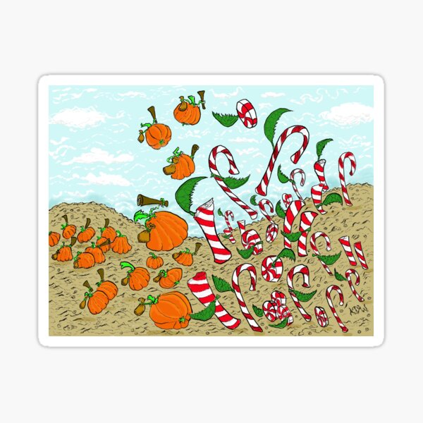 Item preview, Pumpkin Spice vs. Peppermint  designed and sold by Kevin Walls.