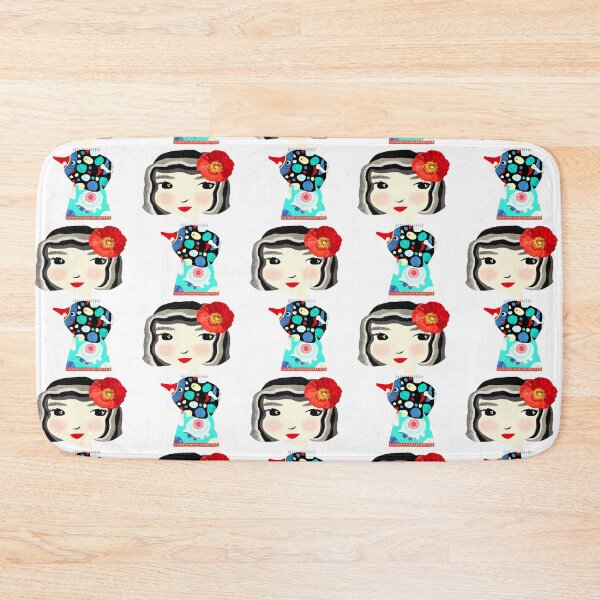 Item preview,  Girl with Angel Fish / Lilah & Lou designed and sold by ruby + acorn.