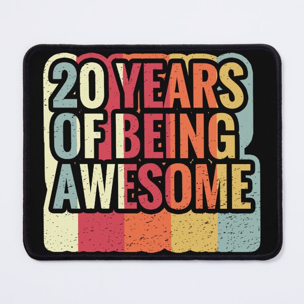 Item preview, 20 Years Of Being Awesome - Splendid 20th Birthday Gift Ideas designed and sold by Assla ⭐⭐⭐⭐⭐.