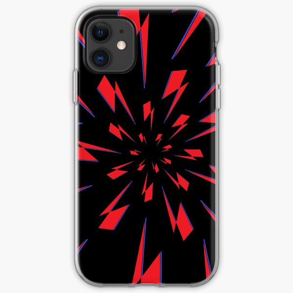 Black Lightning Vortex iPhone Soft Case
