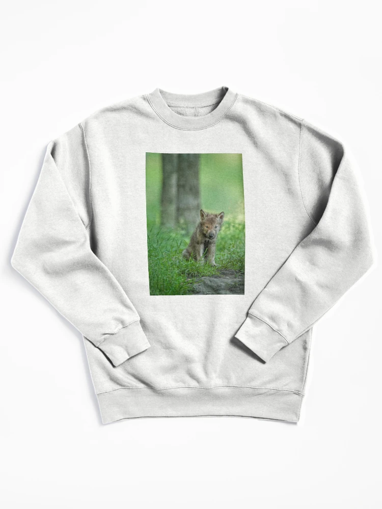 Thumbnail 1 von 6, Pullover, Timber Wolf Pup designt und verkauft von WolvesOnly.