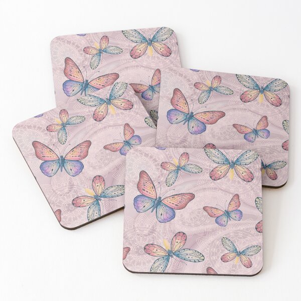 Item preview, Colorful Rainbow Butterflies Pattern designed and sold by HappyLifeCreate.