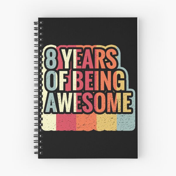 Item preview, 8 Years Of Being Awesome Kids Birthday Gift  designed and sold by Assla ⭐⭐⭐⭐⭐.