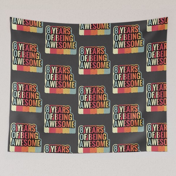 Item preview, 8 Years Of Being Awesome Kids Birthday Gift  designed and sold by Assla ⭐⭐⭐⭐⭐.