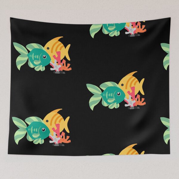 Item preview, Peces pequeños nadando en verano Bass Fly Fishing designed and sold by Yakisha Gates.