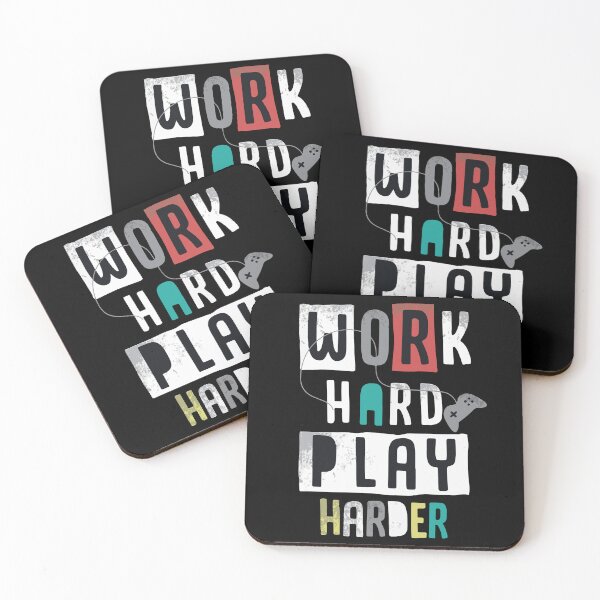 Item preview, Work hard play harder designed and sold by Egezinti.