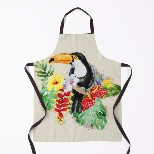 Item preview, Watercolor Toco Toucan Bird Portrait, Toco Toucan Bird Illustration Watercolor, Cute Toco Toucan Bird Watercolor Painting, Toco Toucan Tropical Bird Art designed and sold by Trendymotion.