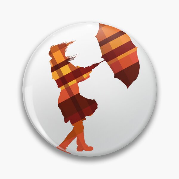Item preview, Autumn breeze - umbrella design tartan designed and sold by BumbleBearArtUK.