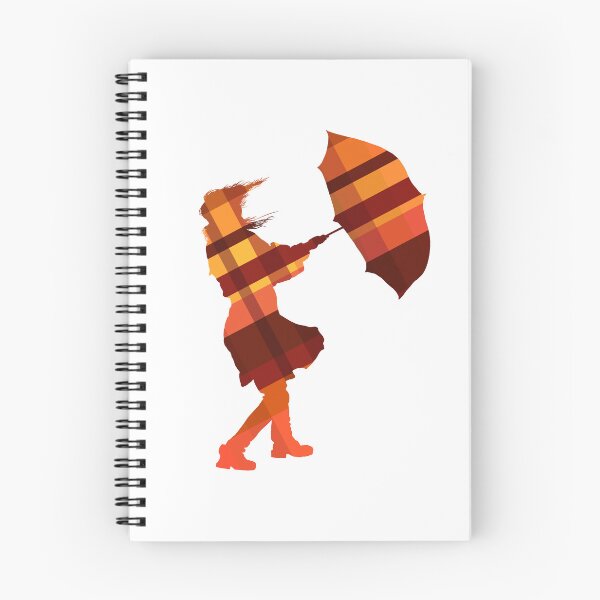 Item preview, Autumn breeze - umbrella design tartan designed and sold by BumbleBearArtUK.
