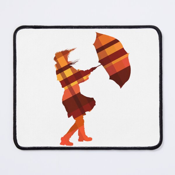 Item preview, Autumn breeze - umbrella design tartan designed and sold by BumbleBearArtUK.