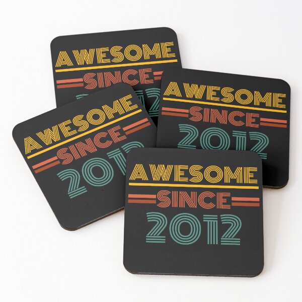 Item preview, Awesome Since 2012, 10th Birthday Retro 10 Years Old Gifts ideas designed and sold by Sasikharn.