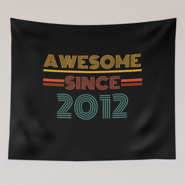 Item preview, Awesome Since 2012, 10th Birthday Retro 10 Years Old Gifts ideas designed and sold by Sasikharn.