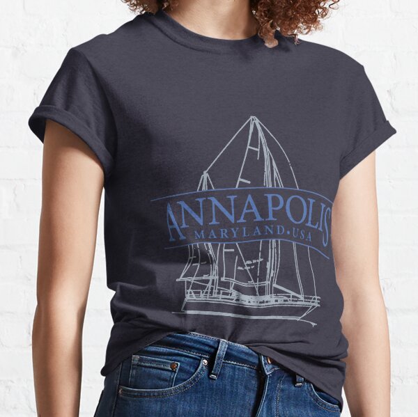 Block NAVY Hockey T-Shirt - Annapolis Gear