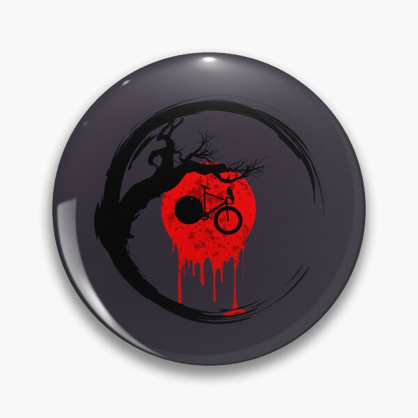 Item preview, Halloween Bicycle Blood Moon in Enso Circle designed and sold by RabeDesigns.