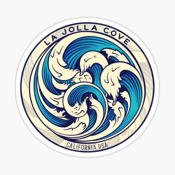 Aperçu de l'œuvre Vagues de la plage de La Jolla Cove créée et vendue par LanikaiBeach.