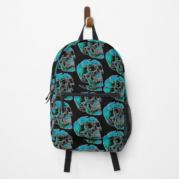 Item preview, blue and green skull designed and sold by sikmnxj.