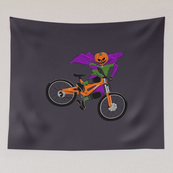 Item preview, Halloween Jack O Lantern Mountainbike Tailwhip designed and sold by RabeDesigns.