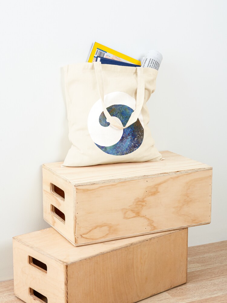 Thumbnail 4 of 5, Tote Bag, Street art style wave I designed and sold by GillianAdams.