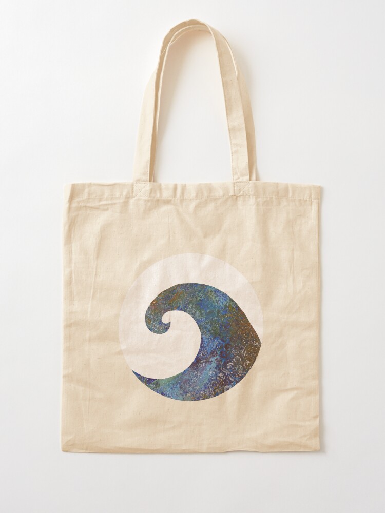 Thumbnail 2 of 5, Tote Bag, Street art style wave I designed and sold by GillianAdams.