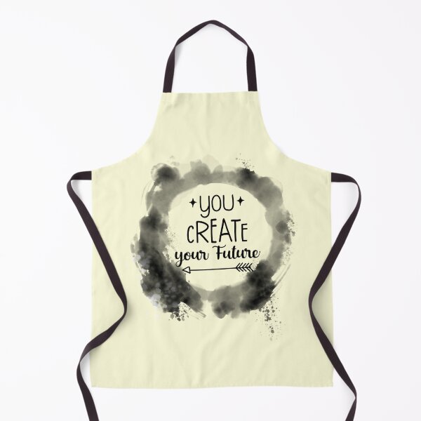 Item preview, You Create Your Future Inspirational Quote | Black Watercolour Circle Border: designed and sold by LifeAndWonder.