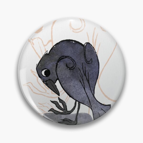 Item preview, dancing watercolor crow designed and sold by Aude Shattuck.