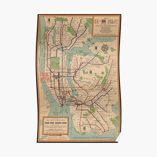 Vintage Map Of Manhattan Vintage Central Park Map Vintage Blueprint Map Vintage New York City 7995