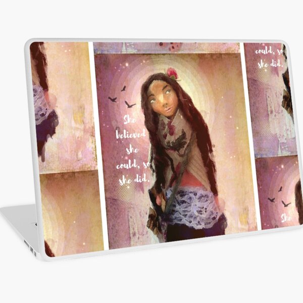 "Wisdom Keeper Series 1: She Believed She Could" Laptop Skin