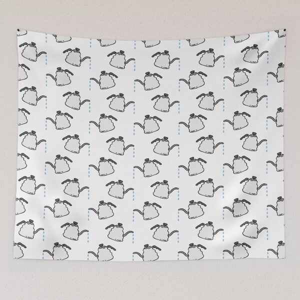 Item preview, kettle for coffee seamless doodle pattern designed and sold by zizimentos.