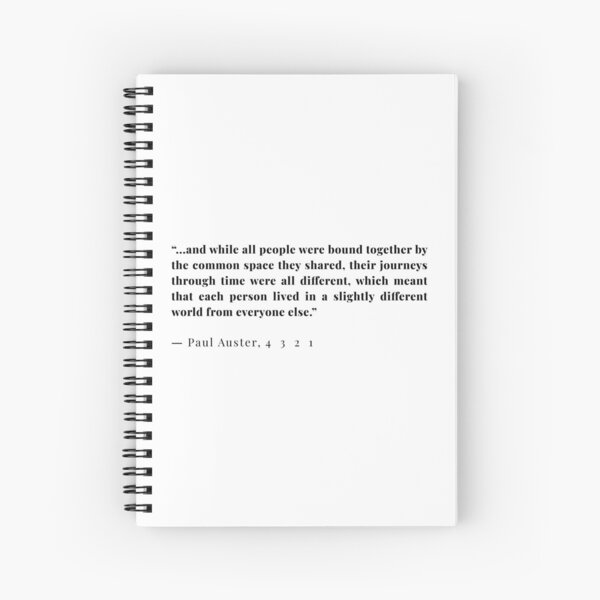 4 3 2 1 - Paul Auster quote Art Board Print by annaspoljar