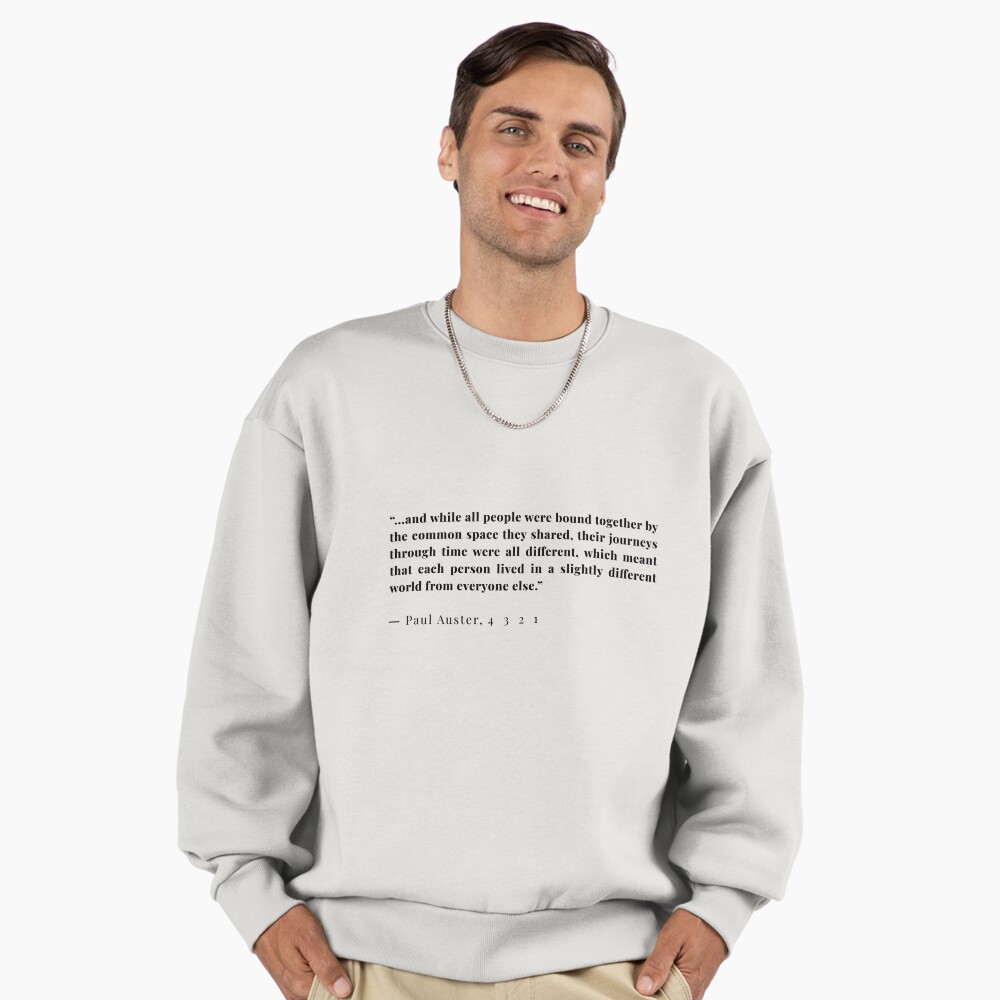 4 3 2 1 - Paul Auster quote Sticker