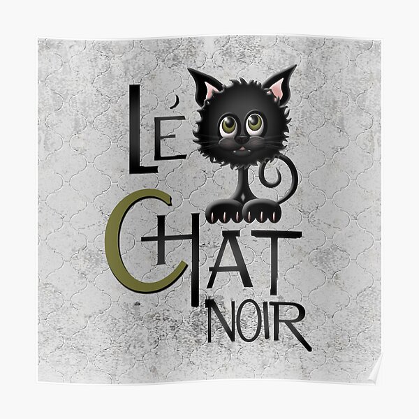 Chat Noir Posters For Sale Redbubble