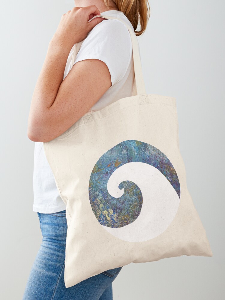 Thumbnail 1 of 5, Tote Bag, Street art style wave II designed and sold by GillianAdams.