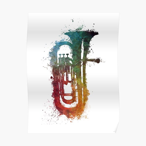 euphonium music art Poster