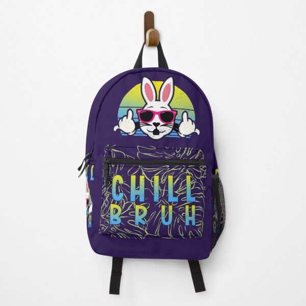Item preview, Chill Bruh Shaka Summer Bunny Sunset Motto designed and sold by CRHPOD20.