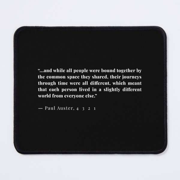 4 3 2 1 - Paul Auster quote Art Board Print by annaspoljar