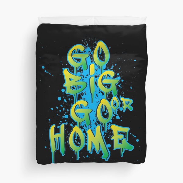 Go Big or Go Home - Graffiti Carp Fishing  Duvet Cover for Sale