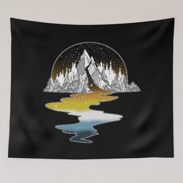 Item preview, Aroace LGBT River Mountain designed and sold by Clara Hollins.