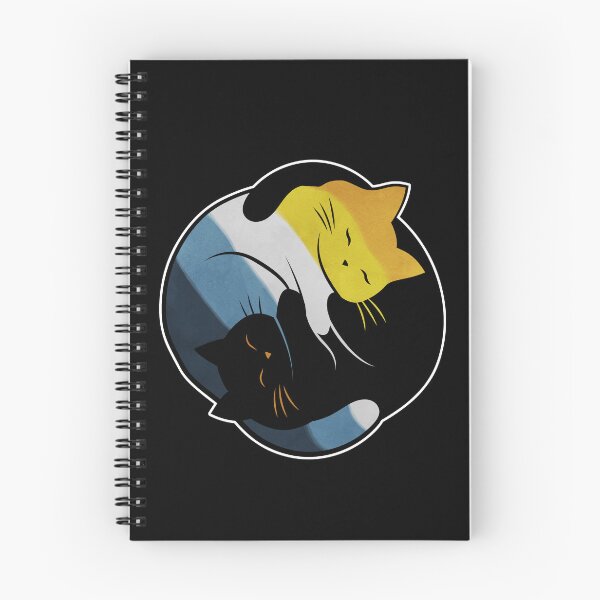 Item preview, Aroace Yin Yang Cats designed and sold by Clara Hollins.