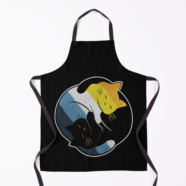 Item preview, Aroace Yin Yang Cats designed and sold by Clara Hollins.