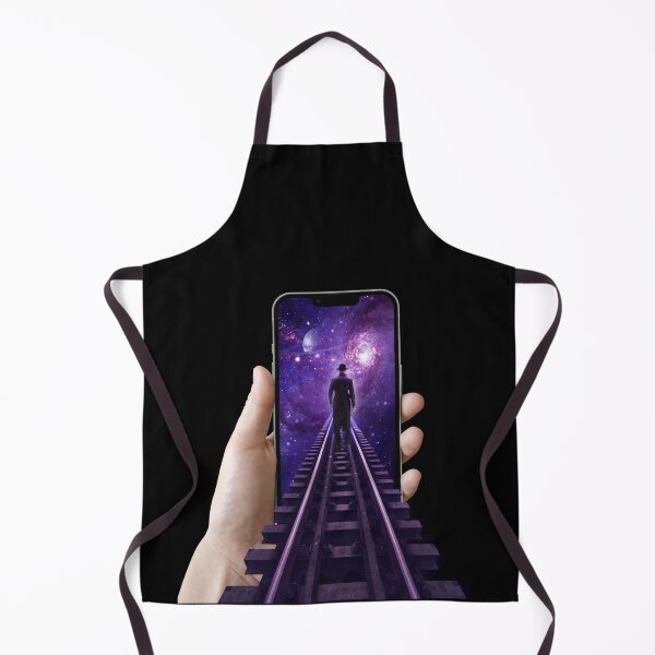 Item preview, The man who walks from the railroad to the galaxy via cellphone designed and sold by ApurwaArtShop.