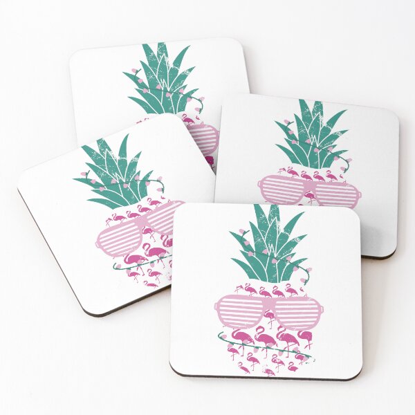Item preview, Pineapple and flamingos designed and sold by Cyrenaica 1949.