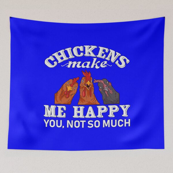 Item preview, Funny Chicken Lover Gift Chickens Make Me Happy You, Not So Much  designed and sold by fantasticdesign.